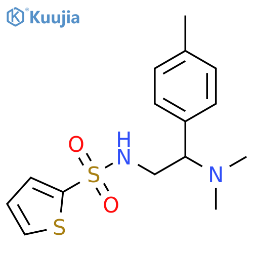N-2-(dimethylamino)-2-(4-methylphenyl)ethylthiophene-2-sulfonamide structure