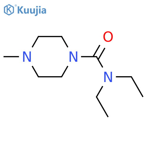 N,N-diethyl-4-methylpiperazine-1-carboxamide structure