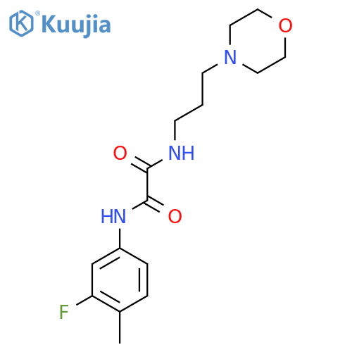 N-(3-fluoro-4-methylphenyl)-N'-3-(morpholin-4-yl)propylethanediamide structure