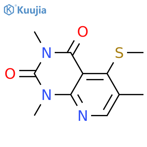 1,3,6-trimethyl-5-(methylsulfanyl)-1H,2H,3H,4H-pyrido2,3-dpyrimidine-2,4-dione structure
