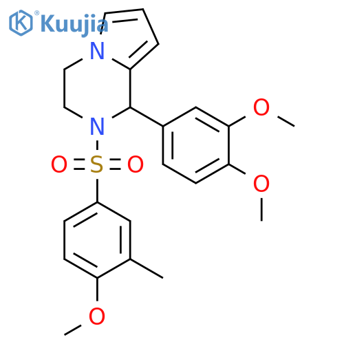 1-(3,4-dimethoxyphenyl)-2-(4-methoxy-3-methylbenzenesulfonyl)-1H,2H,3H,4H-pyrrolo1,2-apyrazine structure