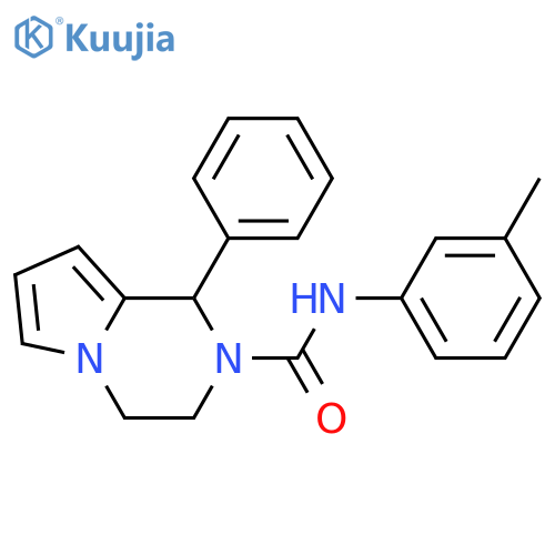 N-(3-methylphenyl)-1-phenyl-1H,2H,3H,4H-pyrrolo1,2-apyrazine-2-carboxamide structure