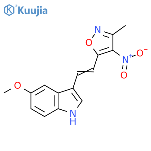 5-Methoxy-3-(E)-2-(3-methyl-4-nitro-5-isoxazolyl)ethenyl-1H-indole structure