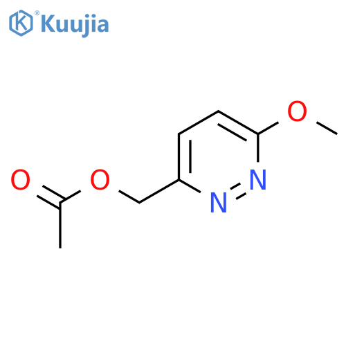 3-Pyridazinemethanol, 6-methoxy-, acetate (ester) structure