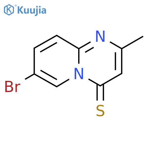 7-bromo-2-methyl-4H-pyrido1,2-apyrimidine-4-thione structure