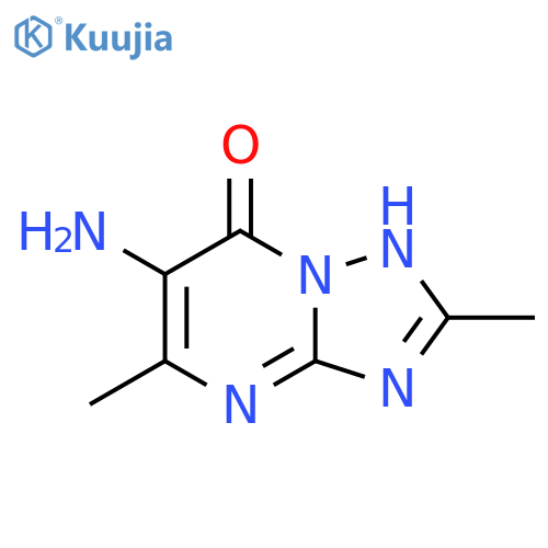 6-amino-2,5-dimethyl1,2,4triazolo1,5-apyrimidin-7-ol structure