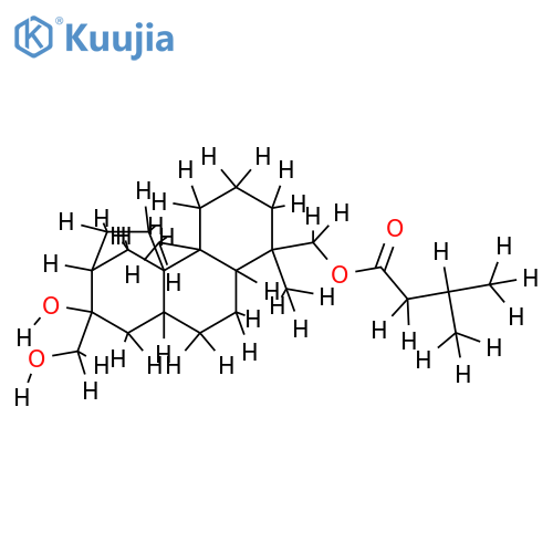 13alpha,17-Dihydroxy-19-isovaleryloxyvillanovan structure