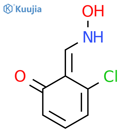 (6E)-5-chloro-6-[(hydroxyamino)methylidene]cyclohexa-2,4-dien-1-one structure