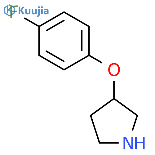 (3R)-3-(4-fluorophenoxy)pyrrolidine structure