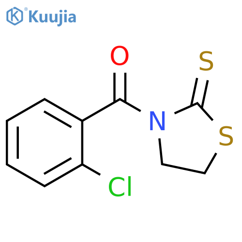 3-(2-chlorobenzoyl)-1,3-thiazolidine-2-thione structure