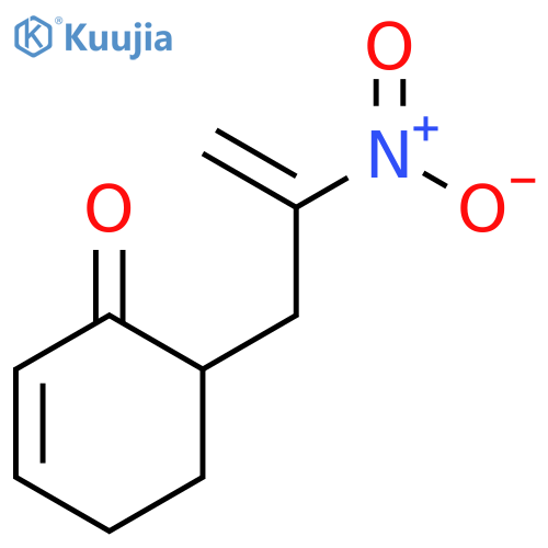2-Cyclohexen-1-one, 6-(2-nitro-2-propenyl)- structure