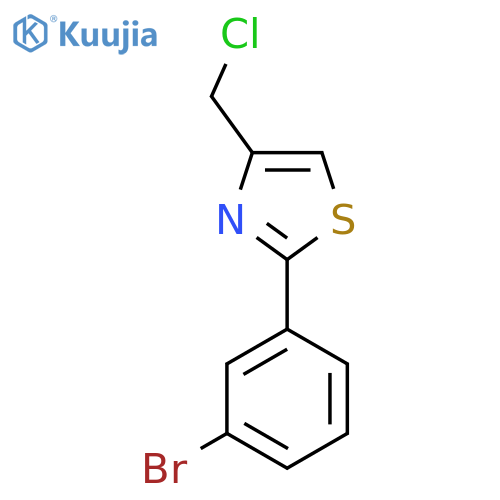 2-(3-Bromophenyl)-4-(chloromethyl)-1,3-thiazole structure