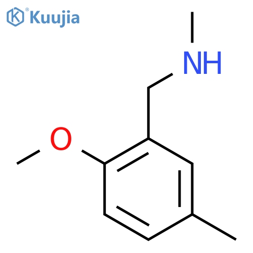 (2-methoxy-5-methylphenyl)methyl(methyl)amine structure
