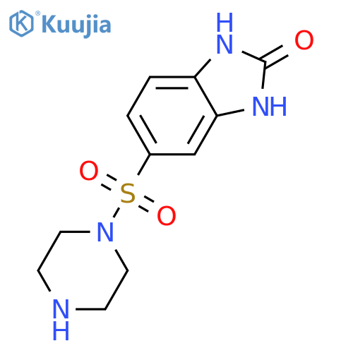 5-(piperazine-1-sulfonyl)-2,3-dihydro-1H-1,3-benzodiazol-2-one structure