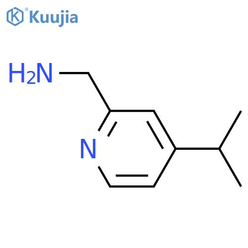 4-(propan-2-yl)pyridin-2-ylmethanamine structure