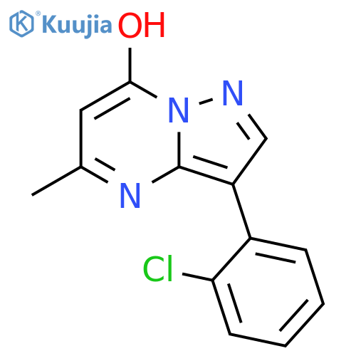 3-(2-chlorophenyl)-5-methylpyrazolo1,5-apyrimidin-7-ol structure