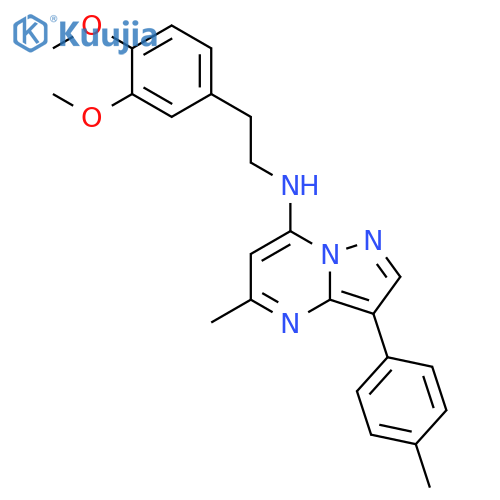 N-2-(3,4-dimethoxyphenyl)ethyl-5-methyl-3-(4-methylphenyl)pyrazolo1,5-apyrimidin-7-amine structure