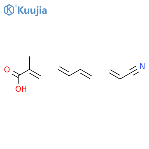 Methacrylic acid, acrylonitrile, butadiene polymer structure