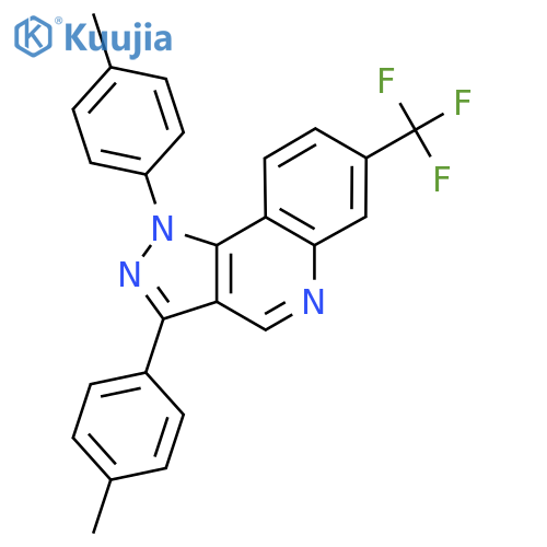 1,3-bis(4-methylphenyl)-7-(trifluoromethyl)-1H-pyrazolo4,3-cquinoline structure