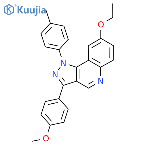 8-ethoxy-3-(4-methoxyphenyl)-1-(4-methylphenyl)-1H-pyrazolo4,3-cquinoline structure