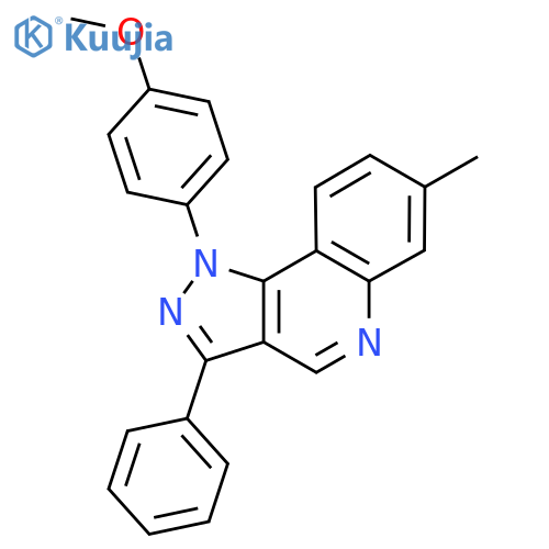 1-(4-methoxyphenyl)-7-methyl-3-phenyl-1H-pyrazolo4,3-cquinoline structure