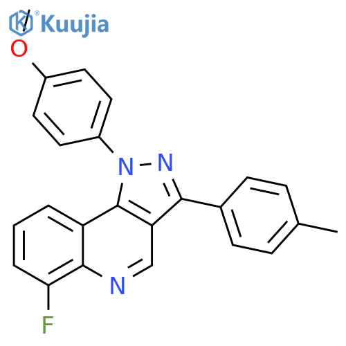6-fluoro-1-(4-methoxyphenyl)-3-(4-methylphenyl)-1H-pyrazolo4,3-cquinoline structure