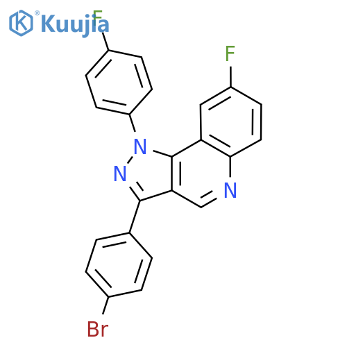 3-(4-bromophenyl)-8-fluoro-1-(4-fluorophenyl)-1H-pyrazolo4,3-cquinoline structure