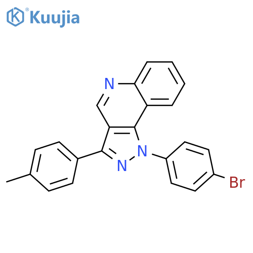 1-(4-bromophenyl)-3-(4-methylphenyl)-1H-pyrazolo4,3-cquinoline structure