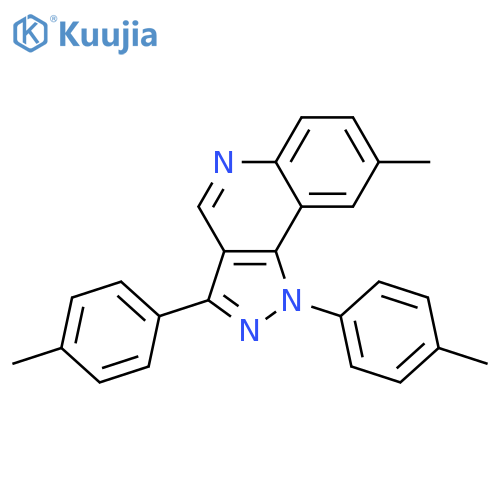 8-methyl-1,3-bis(4-methylphenyl)-1H-pyrazolo4,3-cquinoline structure