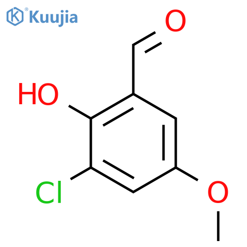 3-Chloro-2-hydroxy-5-methoxybenzaldehyde structure