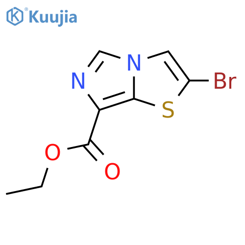 2-Bromo-imidazo5,1-bthiazole-7-carboxylicacidethylester structure