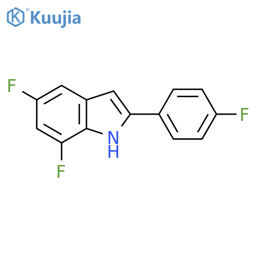 5,7-Difluoro-2-(4-fluorophenyl)-1h-indole structure