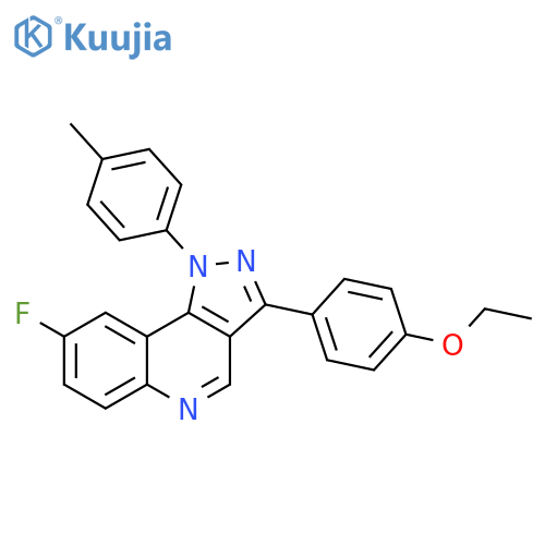 3-(4-ethoxyphenyl)-8-fluoro-1-(4-methylphenyl)-1H-pyrazolo4,3-cquinoline structure