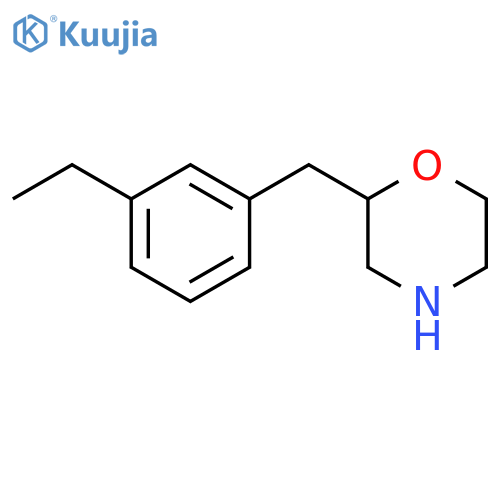 Morpholine, 2-[(3-ethylphenyl)methyl]- structure