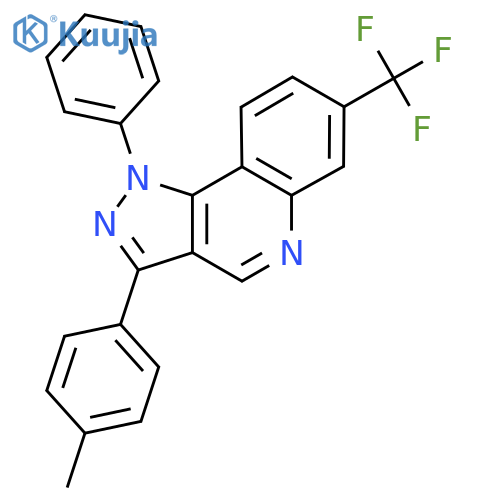 3-(4-methylphenyl)-1-phenyl-7-(trifluoromethyl)-1H-pyrazolo4,3-cquinoline structure