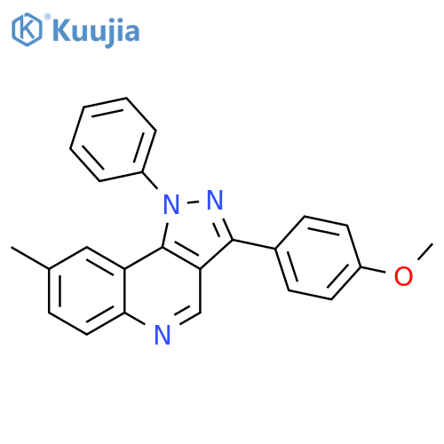 3-(4-methoxyphenyl)-8-methyl-1-phenyl-1H-pyrazolo4,3-cquinoline structure