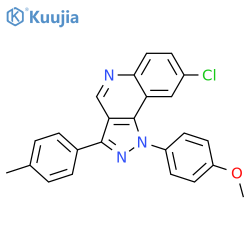 8-chloro-1-(4-methoxyphenyl)-3-(4-methylphenyl)-1H-pyrazolo4,3-cquinoline structure