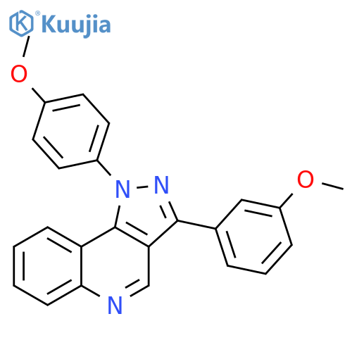 3-(3-methoxyphenyl)-1-(4-methoxyphenyl)-1H-pyrazolo4,3-cquinoline structure
