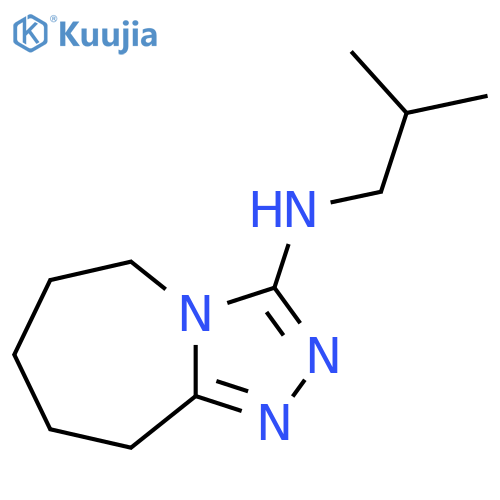 N-(2-methylpropyl)-5H,6H,7H,8H,9H-1,2,4triazolo4,3-aazepin-3-amine structure