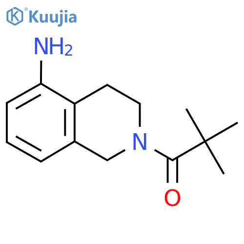 1-(5-amino-1,2,3,4-tetrahydroisoquinolin-2-yl)-2,2-dimethylpropan-1-one structure