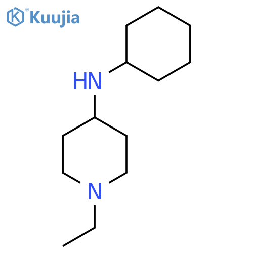 N-Cyclohexyl-1-ethylpiperidin-4-amine structure