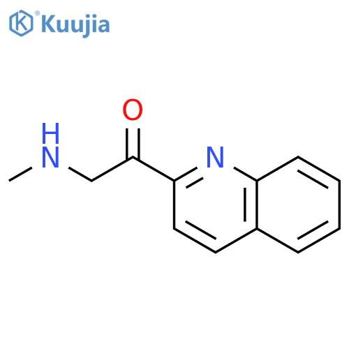 2-(methylamino)-1-(quinolin-2-yl)ethan-1-one structure