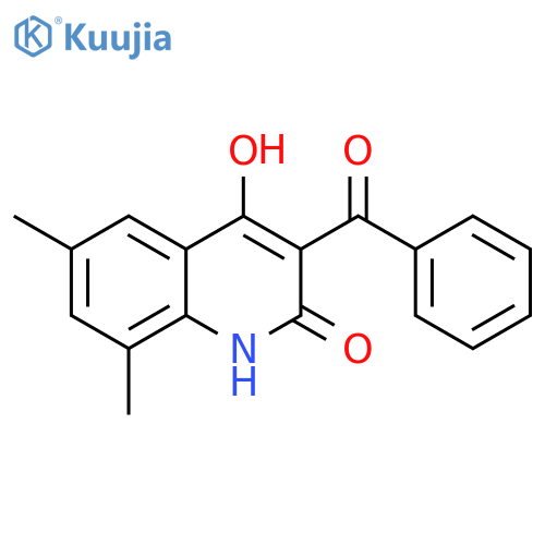 3-Benzoyl-4-hydroxy-6,8-dimethyl-2(1H)-quinolinone structure