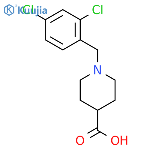 1-(2,4-Dichlorobenzyl)piperidine-4-carboxylic acid structure