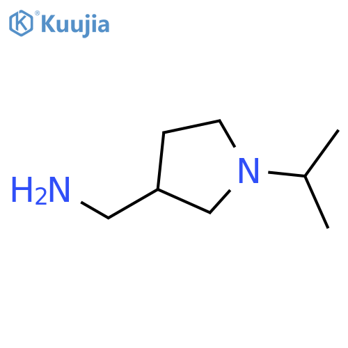1-[1-(propan-2-yl)pyrrolidin-3-yl]methanamine structure