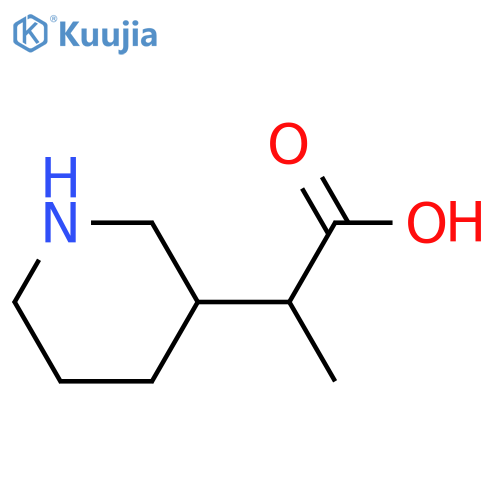 3-Piperidineacetic acid, α-methyl- structure