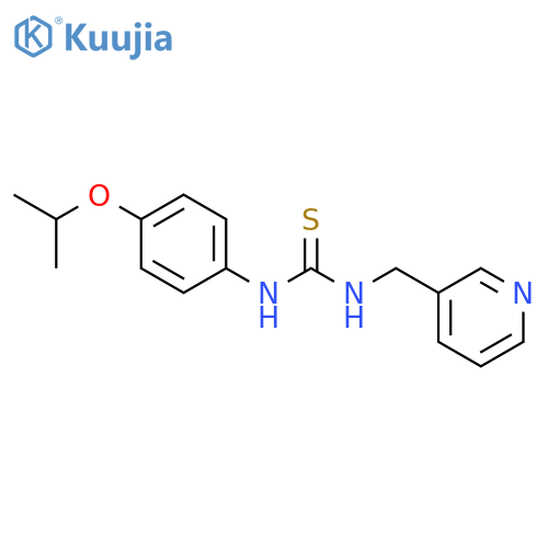 Thiourea, N-[4-(1-methylethoxy)phenyl]-N'-(3-pyridinylmethyl)- structure