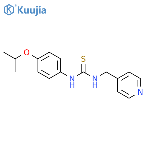 Thiourea, N-[4-(1-methylethoxy)phenyl]-N'-(4-pyridinylmethyl)- structure