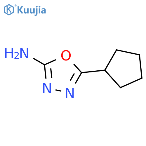 5-Cyclopentyl-1,3,4-oxadiazol-2-amine structure