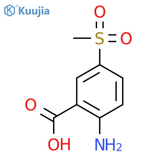 2-amino-5-methanesulfonylbenzoic acid structure